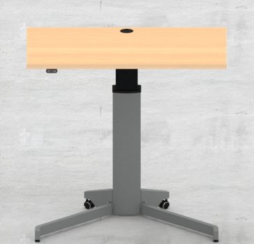 Elegant Hæve-/sænkebord med en søjle. Passet til hjørne bordplade eller til almindelig bordplade