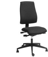 Pæn kontorstol med høj ryg, multi justring