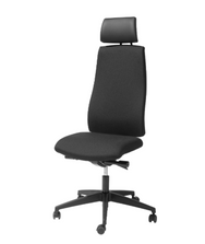 Ergonomisk god kontorstol med høj ryg og nakkestøtte, multi justring